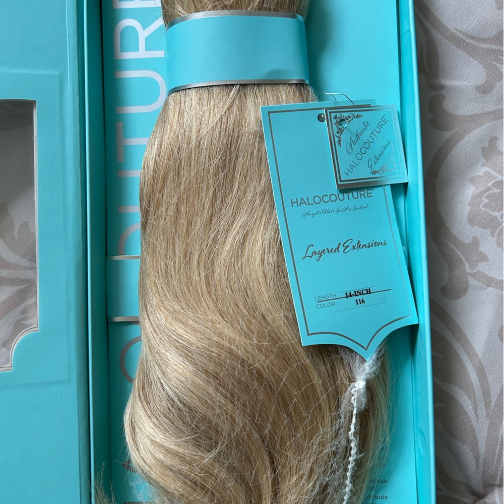 Halo couture 116 14” blonde Layered Extensions Color F116